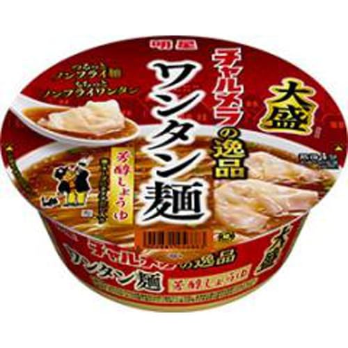 明星食品 チャルメラの逸品 大盛ワンタン麺 芳醇しょうゆ 101g×12個入
