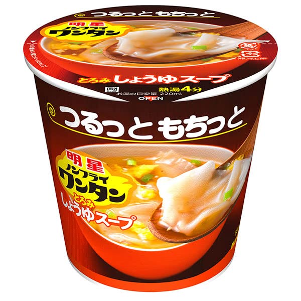 明星食品 ノンフライワンタン とろみしょうゆスープ 14g×6個入
