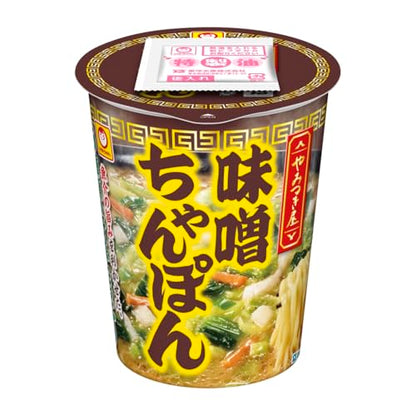 マルちゃん でかまる やみつき屋 味噌ちゃんぽん (96g×12個) カップ麺 具沢山 (キャベツ/玉ねぎ/小松菜/ネギ/にんじん入り) 即席 カップラーメン 東洋水産