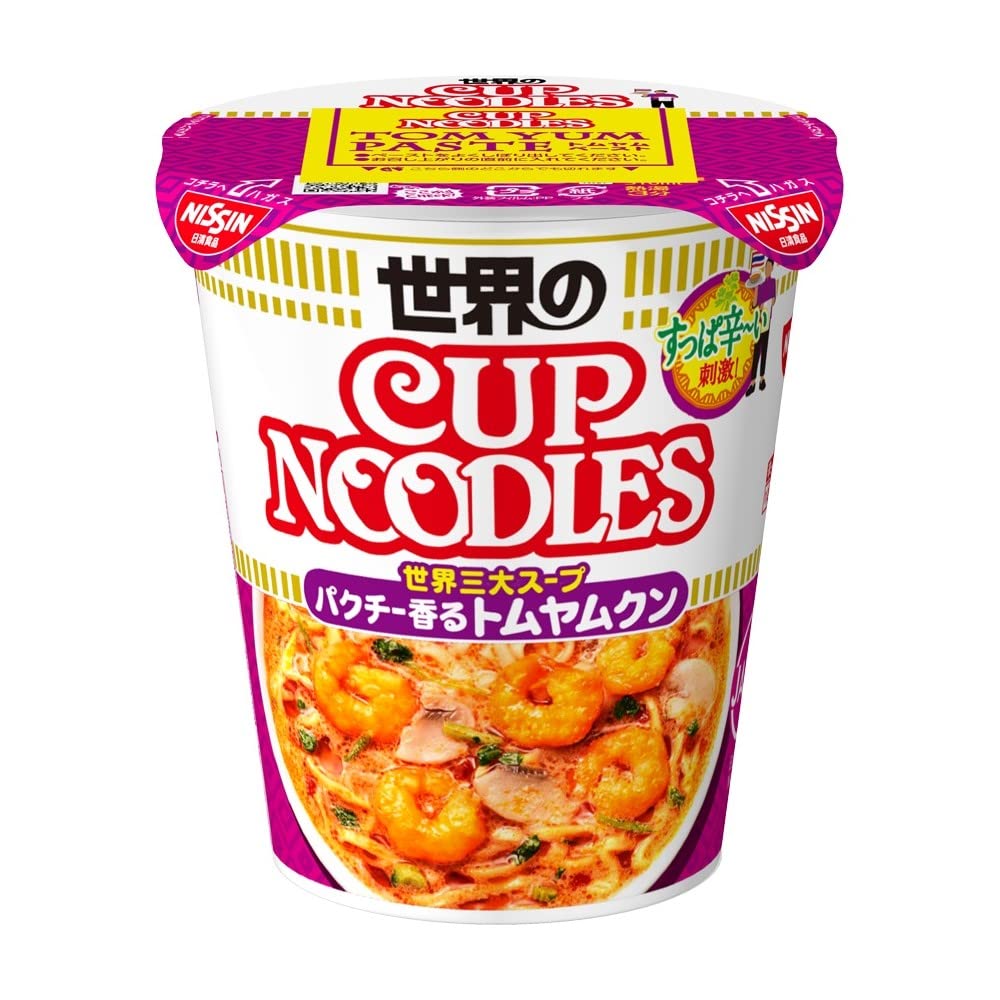 カップヌードル パクチー香るトムヤムクンヌードル [世界三大スープ] 日清食品 カップ麺 75g×12個