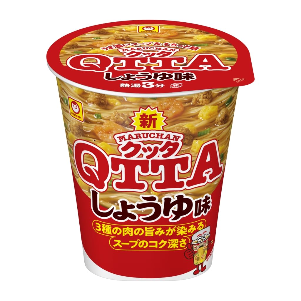 ＭＡＲＵＨＡＮ ＱＴＴＡ しょうゆ味 (74g x 12個 /カップ麺) カップラーメン インスタントラーメン ラーメン 箱買い 東洋水産 クッタ