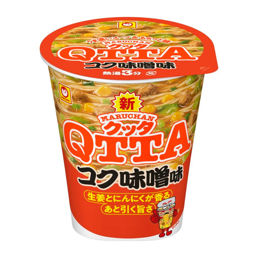 ＭＡＲＵＨＡＮ ＱＴＴＡ コク味噌味 (82g x 12個 /カップ麺) カップラーメン インスタントラーメン ラーメン 箱買い 東洋水産 クッタ