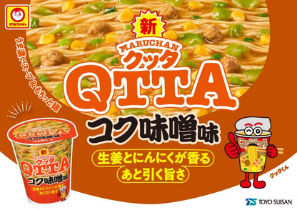 ＭＡＲＵＨＡＮ ＱＴＴＡ コク味噌味 (82g x 12個 /カップ麺) カップラーメン インスタントラーメン ラーメン 箱買い 東洋水産 クッタ
