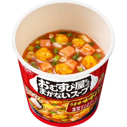 日清食品 おむすび屋さんのまかないスープ うま辛味噌チゲ インスタントスープ 13g×6個