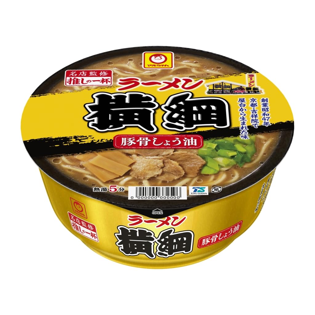 マルちゃん 推しの一杯 ラーメン横綱 豚骨しょう油 121g×12個 (豚骨醤油ラーメン/カップ麺) 即席 カップラーメン (有名店監修/ラーメン) 豚骨醤油 東洋水産