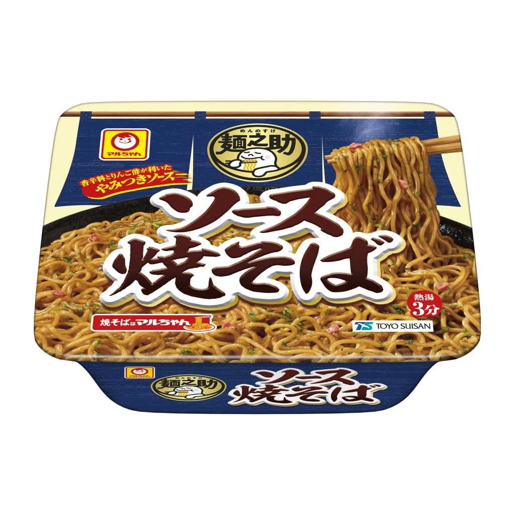マルちゃん 麺之助 ソース焼そば 113g×12個 (カップ焼きそば/カップ麺) 即席 インスタント麺 (やみつきソース/焼きそば) 東洋水産