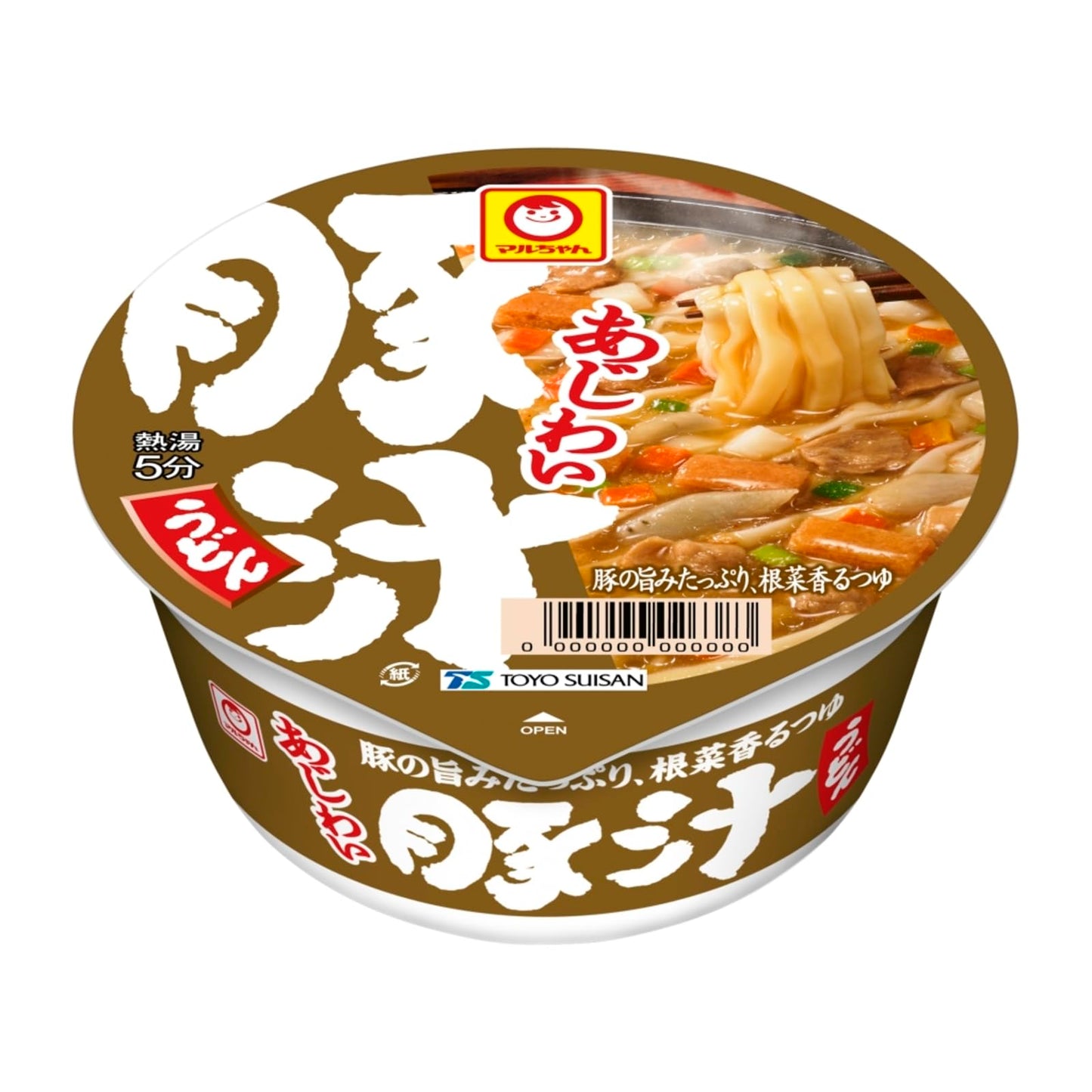 マルちゃん あじわい豚汁うどん ( 109g×12個 ) カップ麺 うどん ( 豚汁 / コシ /太麺 ) カップうどん 6種の具材 ( 豚肉 / 生姜 ) 箱買い 東洋水産 赤いきつねシリーズ