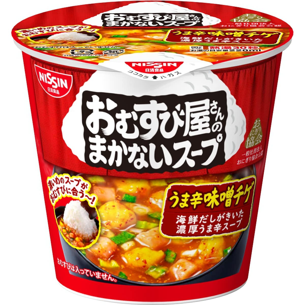 日清食品 おむすび屋さんのまかないスープ うま辛味噌チゲ インスタントスープ 13g×6個