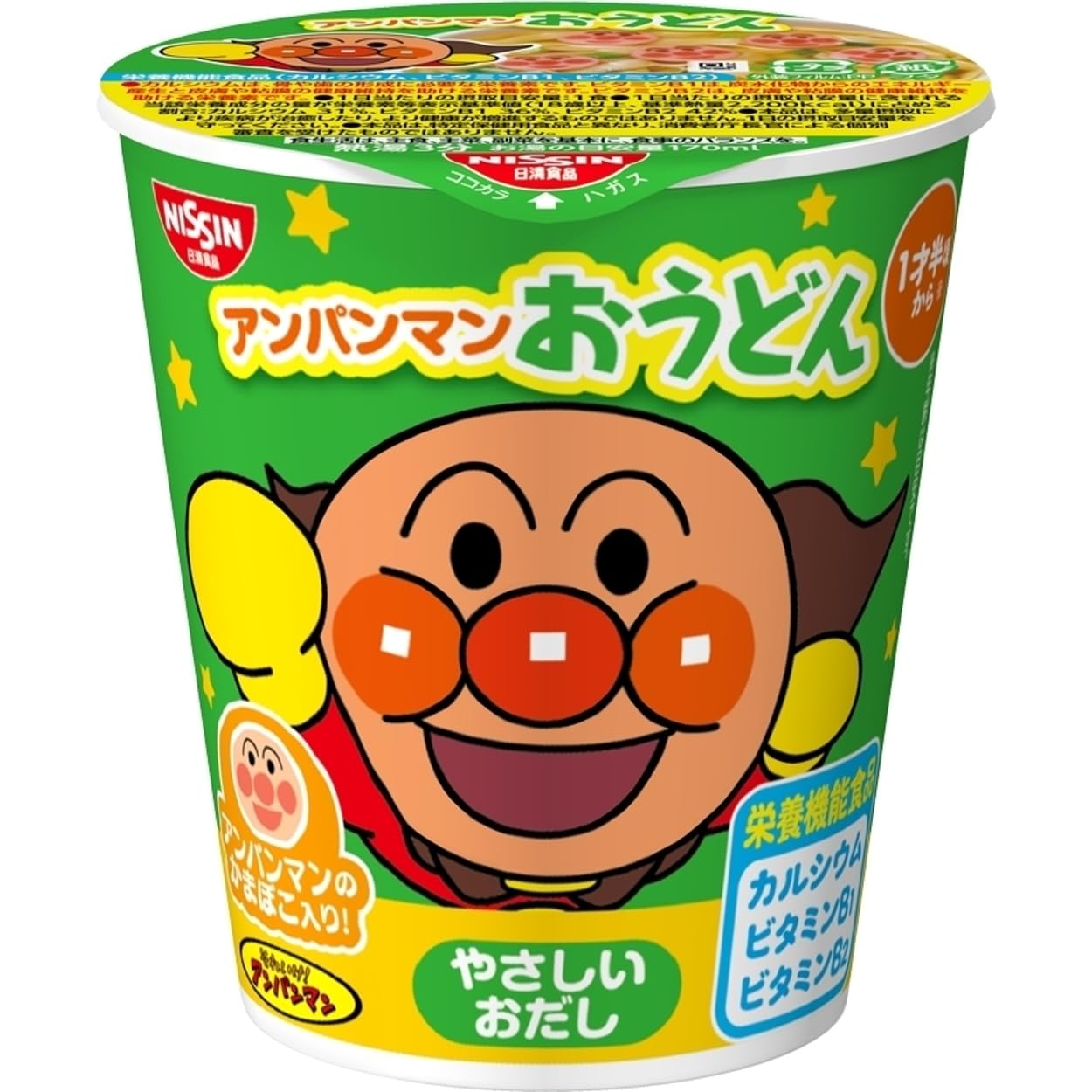日清食品 アンパンマンおうどん やさしいおだし [栄養機能食品] カップ麺 32g ×15個
