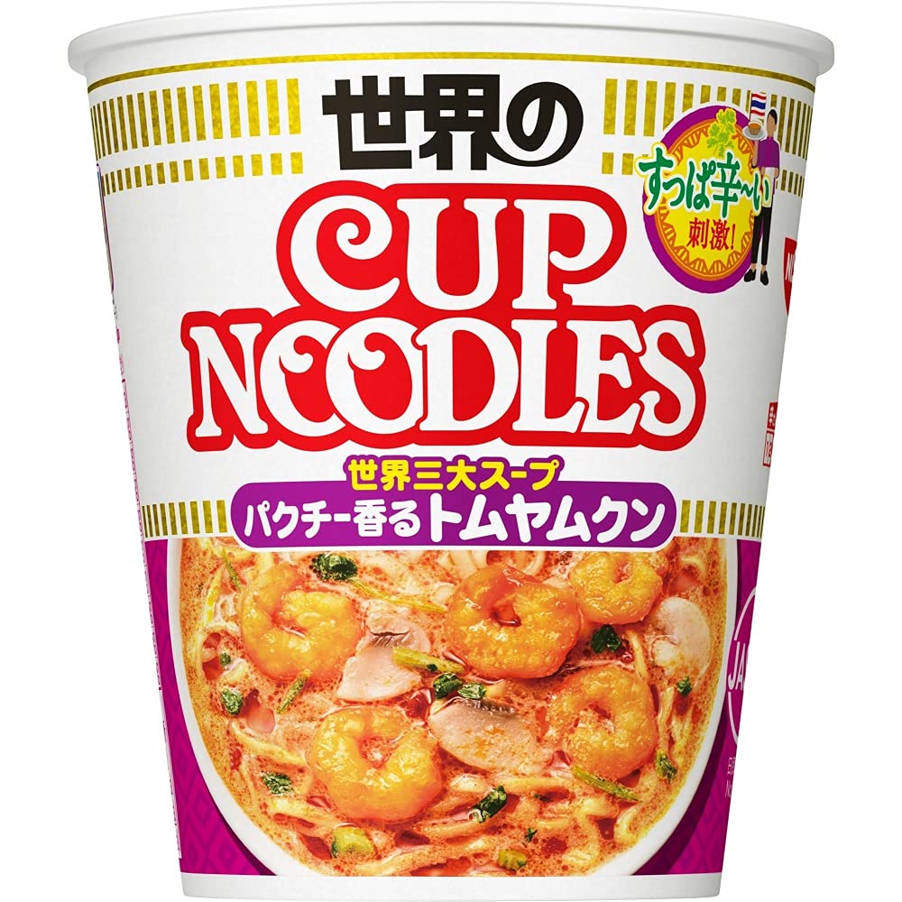 カップヌードル パクチー香るトムヤムクンヌードル [世界三大スープ] 日清食品 カップ麺 75g×12個