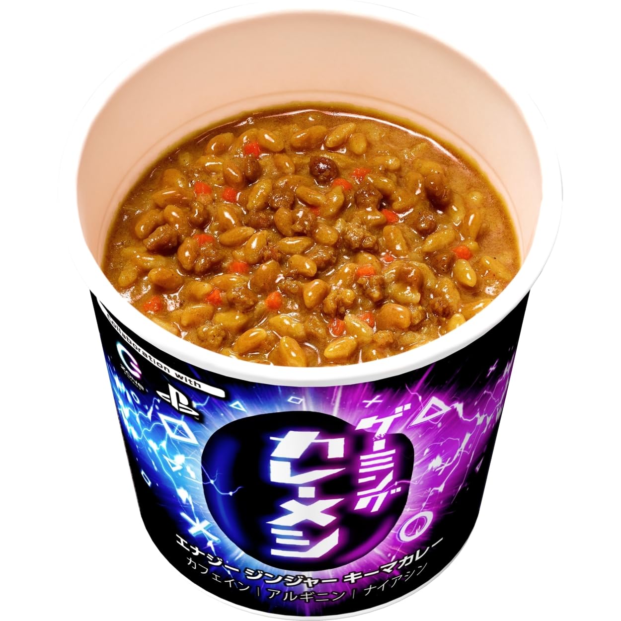 カレーメシ ゲーミングカレーメシ エナジージンジャーキーマカレー 105g ×6個 [日清食品 プレステ ZONe コラボ カフェイン アルギニン ナイアシン]