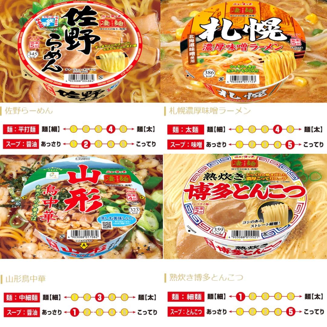 カップ麺 詰め合わせ 箱買い ヤマダイ 凄麺 カップラーメン 30種セット ご当地ラーメン