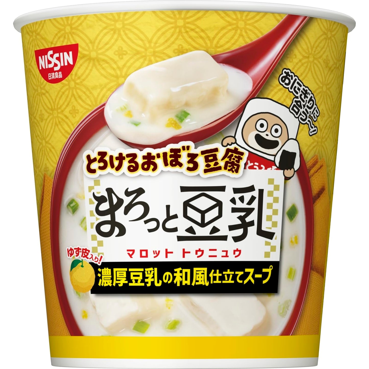 日清食品 とろけるおぼろ豆腐 まろっと豆乳スープ [濃厚豆乳の和風仕立てスープ ゆず皮入り] インスタントスープ 17g ×6個