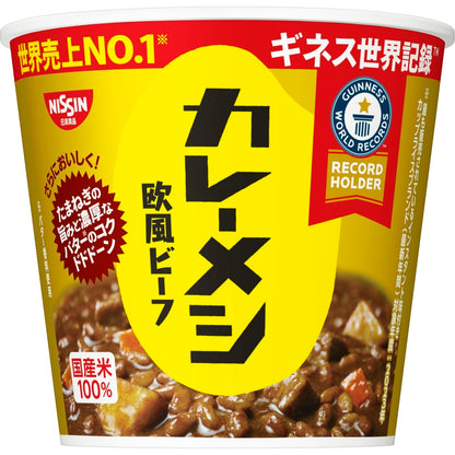 カレーメシ 欧風ビーフ [リニューアル・スパイス感アップ] 107g×6個 日清食品 カップライス 国産米 インスタント