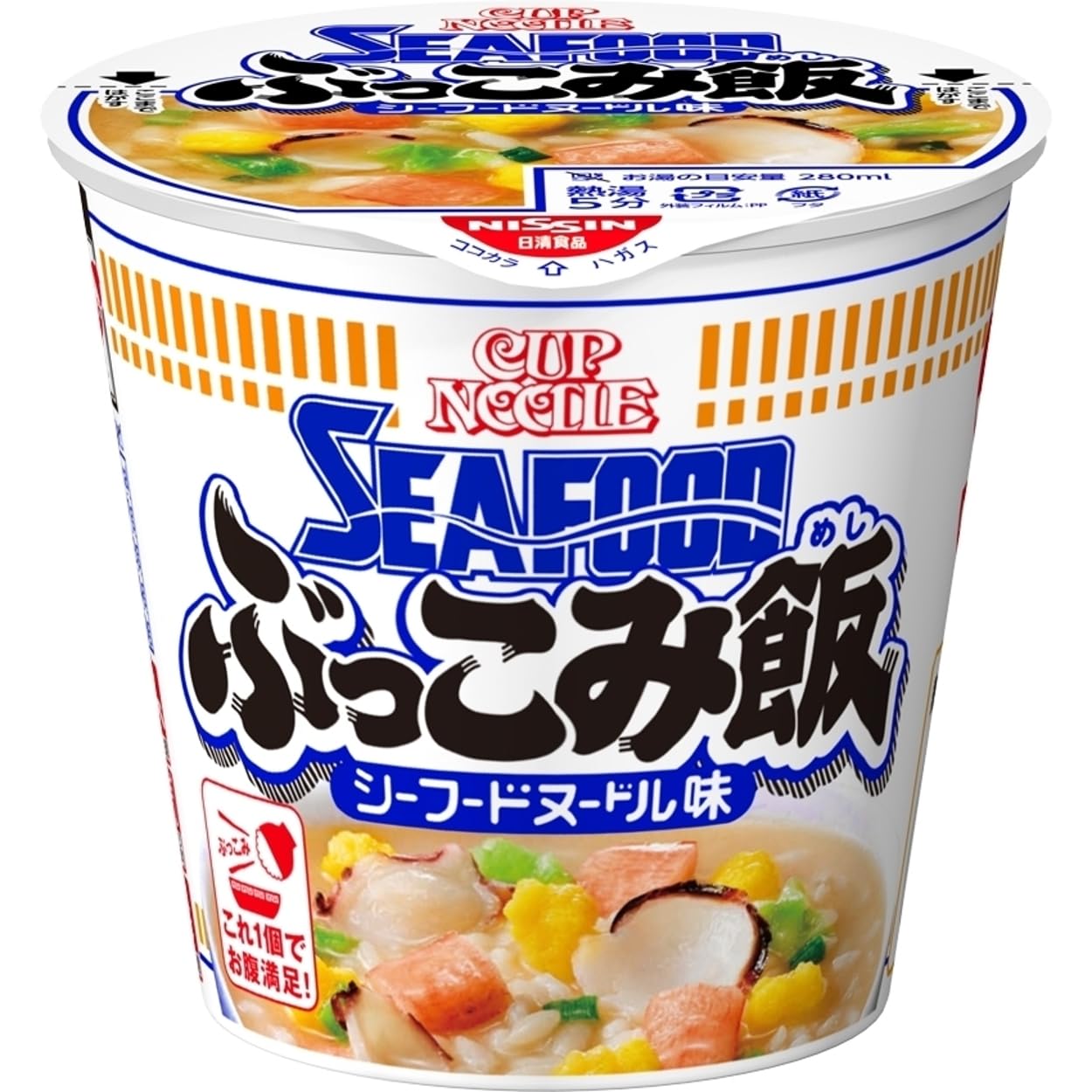 カップヌードル ぶっこみ飯 シーフードヌードル 日清食品 インスタント ごはん ご飯 94g×6個