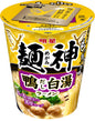 明星 麺神カップ 鴨だし白湯ラーメン[12個入、カップ麺、ノンフライ麵、もっちり食感、本格的な一杯、鴨の香り際立つ濃厚スープ、95g]