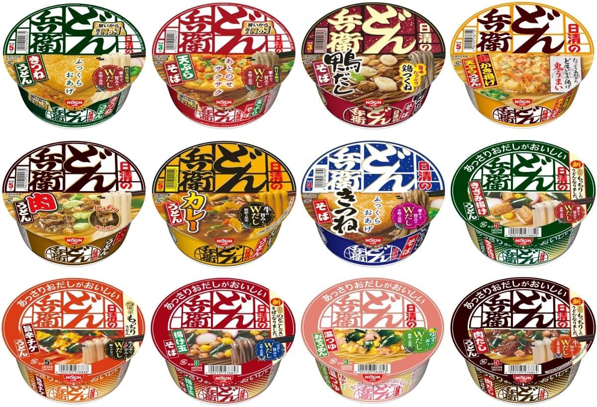 どん兵衛 12種12食 詰め合わせセット (メーカー都合により12種類揃わない場合は11種類12食となります)