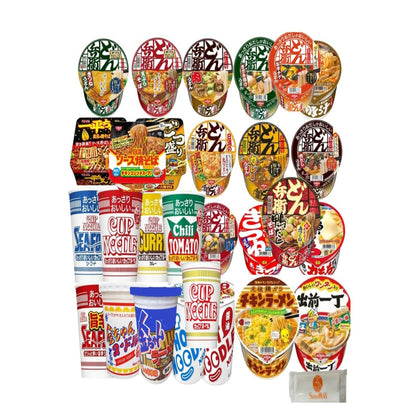 人気カップラーメン12種類 日清どん兵衛 カップヌードル 明星一平ちゃん 12個詰め合わせ セットおてふき付き