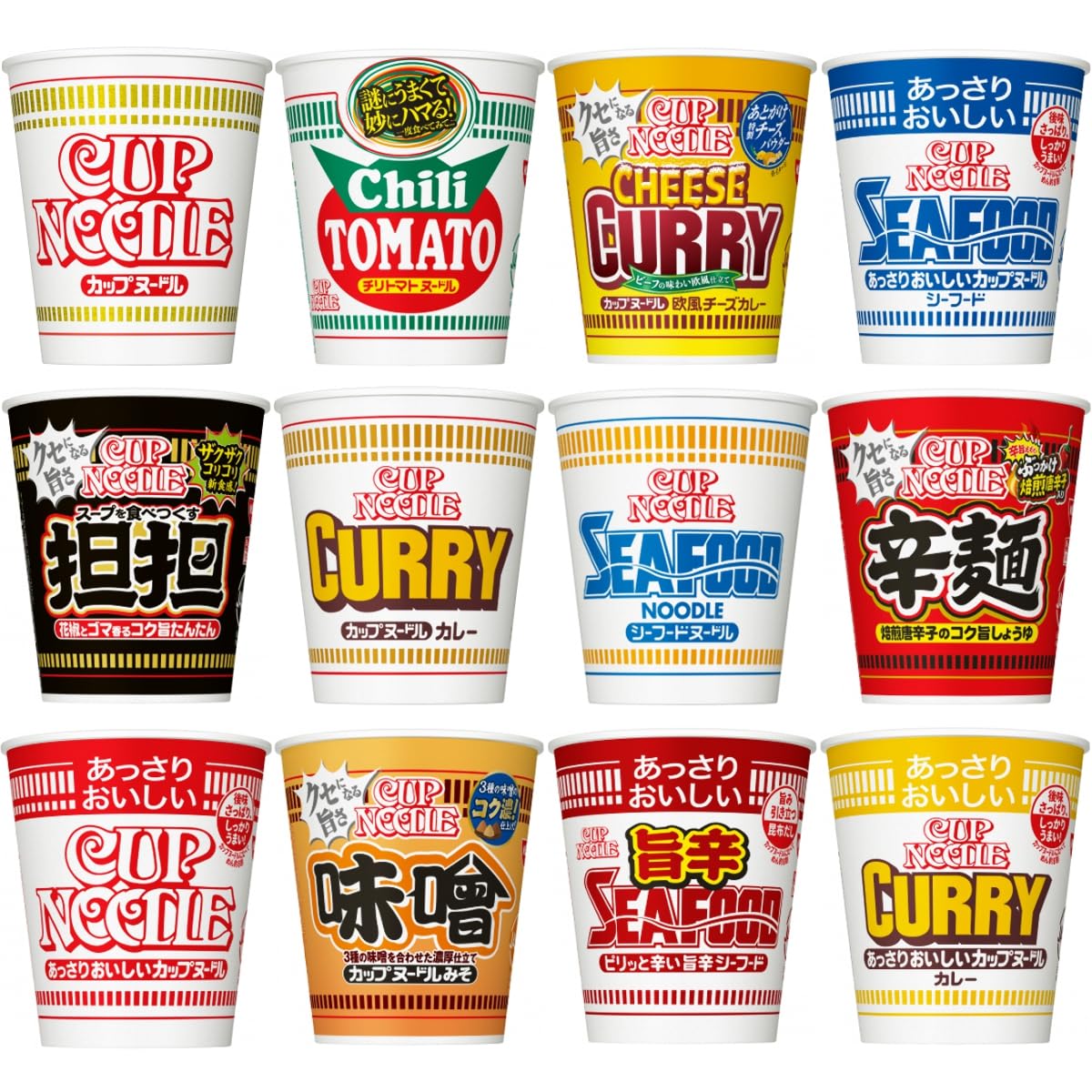 日清食品 カップヌードル 12種12食 詰め合わせ 仕送り 食べ比べ