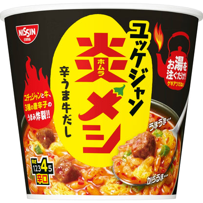 日清炎メシ ユッケジャン [辛うま牛だし] 日清食品 インスタント ごはん ご飯 106g×6個