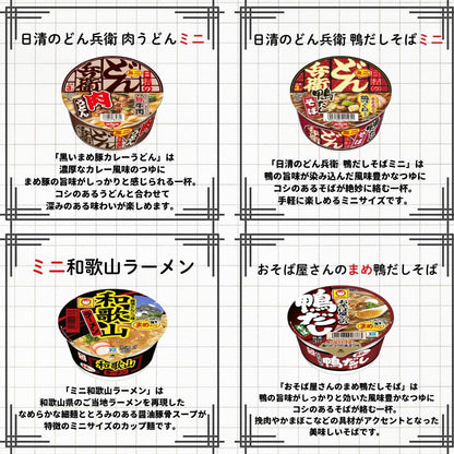 カップ麺 詰め合わせ 箱買い ミニ 24種セット カップラーメン カレー 日清 カップヌードル (24種)