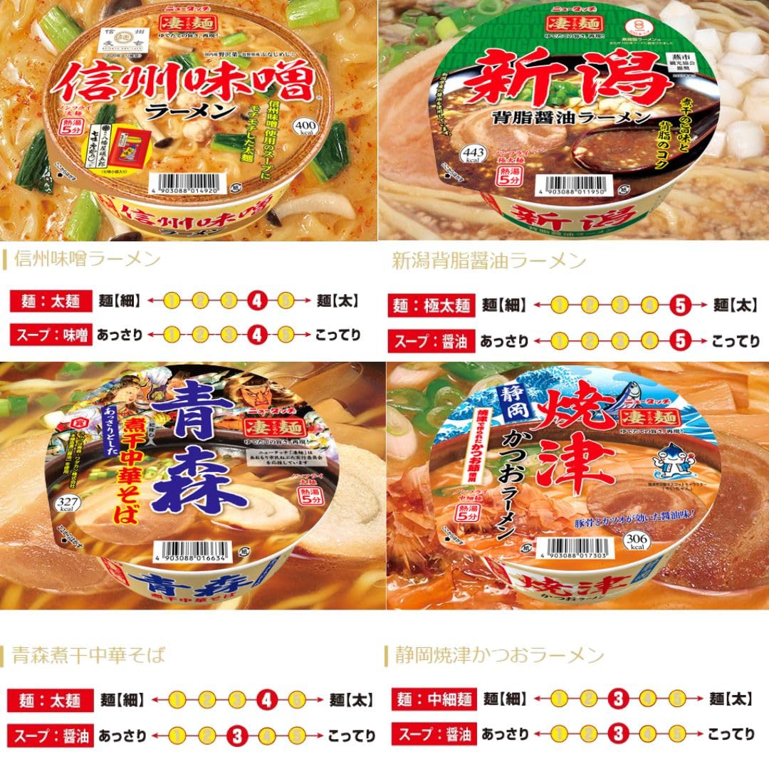 カップ麺 詰め合わせ 箱買い ヤマダイ 凄麺 カップラーメン 30種セット ご当地ラーメン