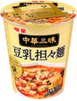 明明星 中華三昧タテ型 スーツァンレストラン陳 豆乳担々麺[12個入、カップ麺、ラーメン、ノンフライ麺、本気中華、芝麻醤と豆乳のクリーミーなコクと旨み、65g]