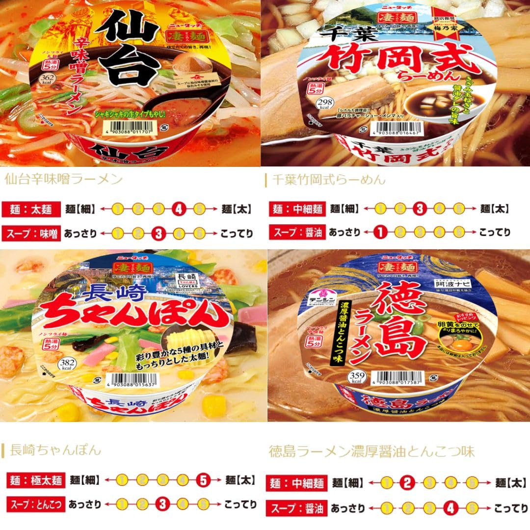 カップ麺 詰め合わせ 箱買い ヤマダイ 凄麺 カップラーメン 30種セット ご当地ラーメン
