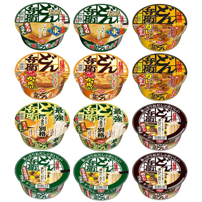 どん兵衛 うどんセット（レギュラー品・あっさりおいしい・最強どん兵衛）6種×各3個 計12個 アソートセット [日清食品 カップ麺 詰め合わせ カップうどん インスタント] 【セット買い】
