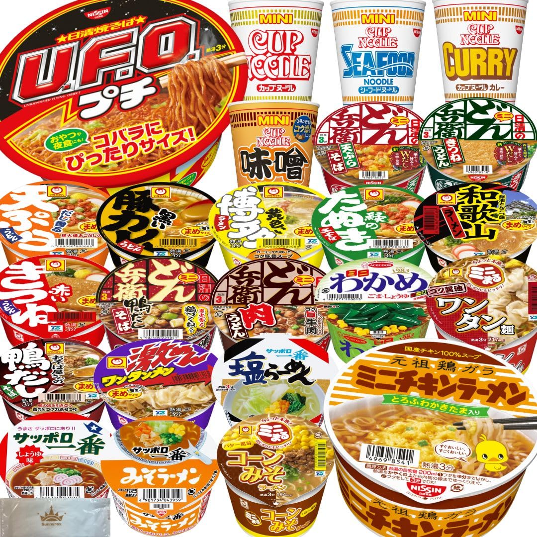 カップ麺 詰め合わせ 箱買い ミニ 24種セット カップラーメン カレー 日清 カップヌードル (24種)