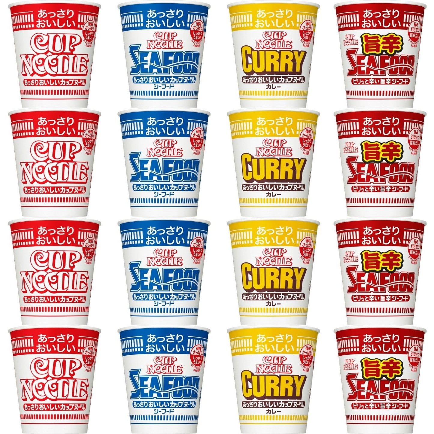 あっさりおいしいカップヌードル 4種詰め合わせセット (レギュラーサイズ4種×各4食 計16個) 日清食品 アソート カップ麺 箱買い