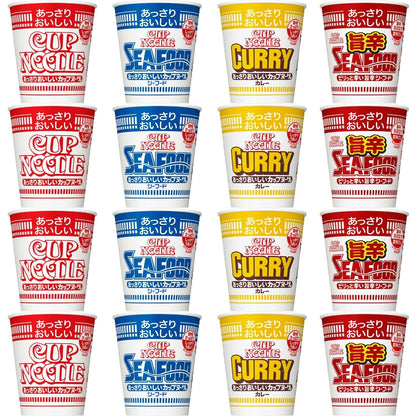 あっさりおいしいカップヌードル 4種詰め合わせセット (レギュラーサイズ4種×各4食 計16個) 日清食品 アソート カップ麺 箱買い
