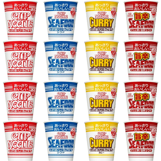 あっさりおいしいカップヌードル 4種詰め合わせセット (レギュラーサイズ4種×各4食 計16個) 日清食品 アソート カップ麺 箱買い
