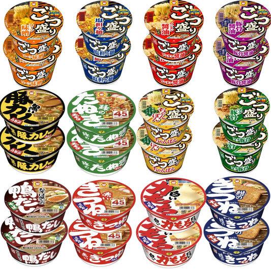マルちゃん 詰め合わせ セット 12種24食ココナッツ クラッカー付き